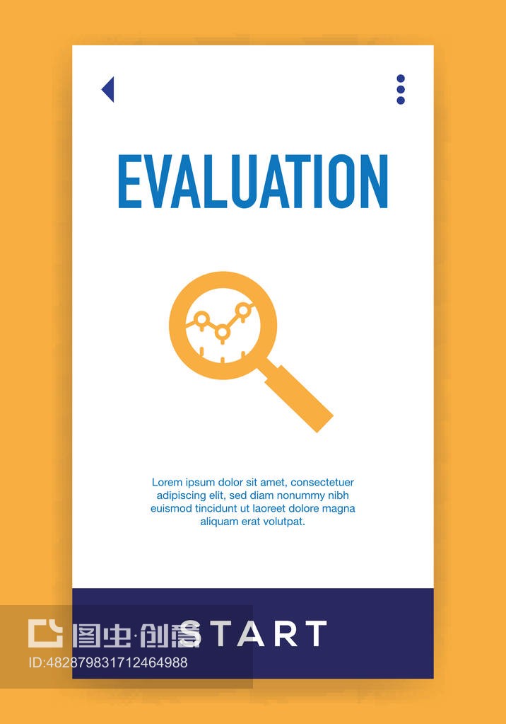 評估圖標。矢量插圖Evaluation Icon. Vector illustration